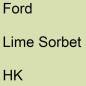 Preview: Ford, Lime Sorbet, HK.